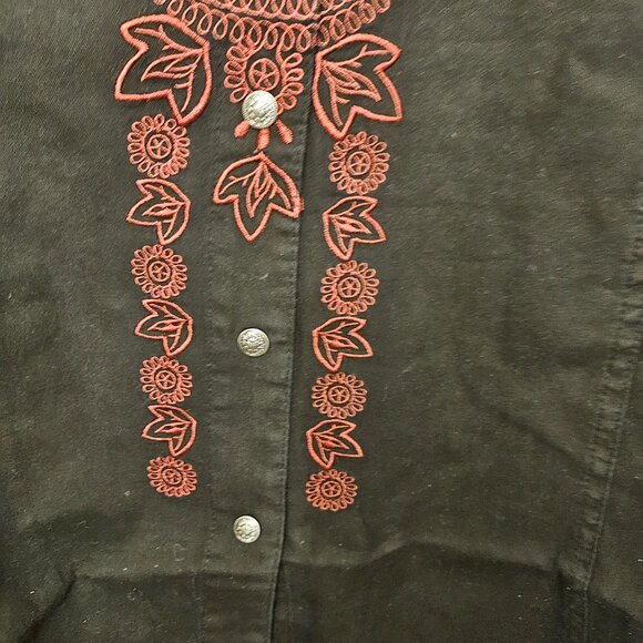 DG2 by Diane Gilman Black and Red Pullover top for Women Plus Size 1X NWOT - Picture 12 of 12